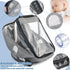 Car Seat Rain Cover, Infant Weather Shield, Waterproof Protection with Quick-Access Zipper Door (Gray Melange)