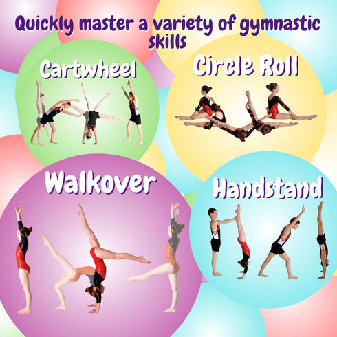 Pack 22 Shuffle Up Gymnastics Games Skills - Family Games with New Fun & Active Skills Cards for Kids, Gymnastics