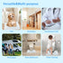 FCQWMTSD 60 Pack Commode Commode Disposable Toilet Mat,Non-Slip Waterproof U-Shape Pads for Adult Incontinence & Kids