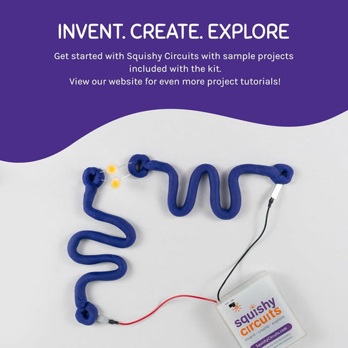 Lite Squishy Circuits Kit - Add-On with Additional Battery Holder, Explore Electrical Circuits with Play Dough