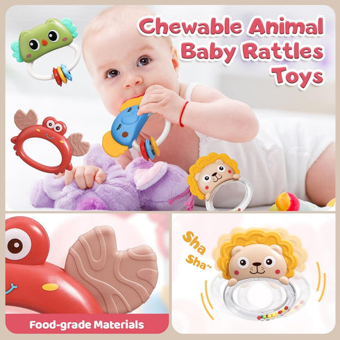 Lights,360Rotation 400 Mini Tudou Baby Crib Mobile with Music and Remote Control Musical Mobile for Crib