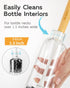 2 Pack MR.SIGA Water Bottle Brush, Long Handle Bottle Brush for Water Glasses, Baby Bottles, Sports Bottles Cleaning