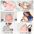 Momcozy 4-Pack 47"x47", Muslin Swaddle Blankets, Breathable and Skin-Friendly Receiving Blankets, Best Wishes Swaddle