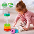Baby Spinning Stacking Toys, Sensory Toys for Toddlers 1-3, Rainbow Ring Spin Montessori Toy for 6-12 Months