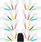 Elcoho 32 Pack Colorful Plastic Magnifying Glasses for Young People Party Favors Educational Toys with Storage Bag