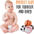Liberty Imports 4 Pack My First Soft Plush Stuffed Sports Balls Toy Set for Kids, Toddlers, 5" - Football, Baseball, Basketball, Soccer