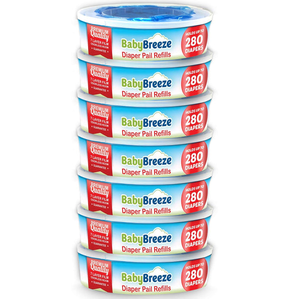 Diaper Pail Refill Bags Compatible with Playtex Diaper Genie- 1960 Count (7