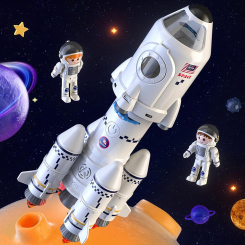 3-5 5-7 8-10 3-5, 2 3 4 5 6 7 8 9 TEMI Space Toys for kids - Rocket Ship Toys for kids Spaceship Astronaut Toys