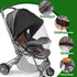 Wanateber 2-in-1 Baby Mosquito Net for Stroller Sun Shade, Stroller Cover for Sun Protection with Two-Way Zipper