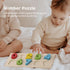 Set Shape Sorter - Wooden Xylophone and Montessori Number Puzzle for Babies - Educational Sorting Game with Storage Car