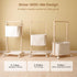 Woodtoe Baby Diaper Caddy Cart with Movable Storage Organizer, Natural Newborn Nursery Essentials, Mobile Utility Cart