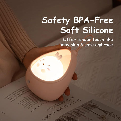 TriPro Cute Kitty Motion Sensor Night Light Wall Lamp,Rechargable,Bedroom Decoration for Kids Baby Toddler Teen Gift