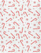 Pfrewn Christmas Crib Sheets for Boys Girls Red Candy Cane Snowflakes Fitted