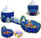 PigPigPen 3pc Kids Play Tent for Boys with Ball Pit, Crawl Tunnel, Princess Tents for Toddlers