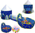 PigPigPen 3pc Kids Play Tent for Boys with Ball Pit, Crawl Tunnel, Princess Tents for Toddlers