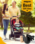 2-in-1 360 Universal Stroller Cup Holder with Mobile Phone Case, Strollers Storage Rack, Degrees Rotation Drink Holder