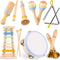 MGparty Baby Musical Instruments, Montessori Wooden Musical Toys for Toddlers 13, Xylophone Tambourine