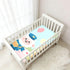 siphylline 1 Pack Letter Carrier Sheep Cartoon Cute Blue Baby Crib Sheets Cotton Baby Playard Sheet Ultra Soft Toddler