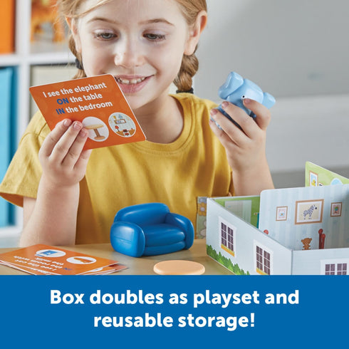 Set Learning Resources Elephant in the Room Positional Word Activity - Toddler Board Games, Language and Critical