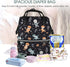 QSMJKLD Backpack Mommy Daypack Cute Halloween Pattern Diaper Bag with Changing Pad, Pacifier Holder - Multifunction