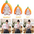 MIAODAM 10-Inch Cuddly Bunny Stuffed Animal, Kawaii Plush Rabbit Doll with Carrot Strawberry Pillow for Baby