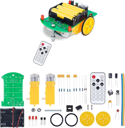 MiOYOOW Soldering Practice Kit, DIY Remote Control Car Kit for Beginners, STEM Education Electronic Soldering Projects