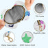 Star Round Pacifier Storage Case with Zipper, Portable Pacifier Case for Travel, Diaper Bag & Purse, Pacifier Container