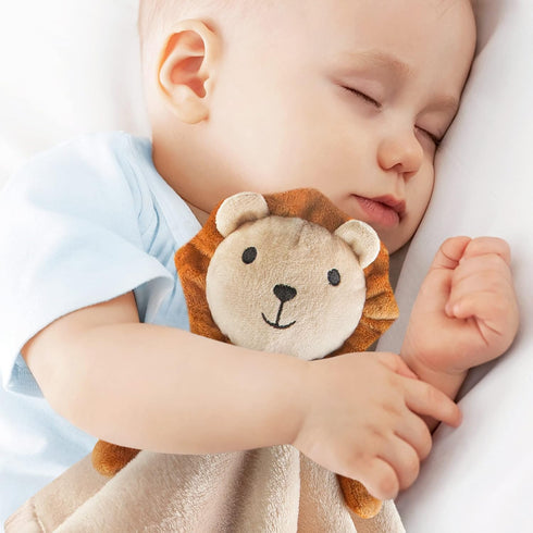 Pro Goleem Loveys for Babies - Soft Security Blanket Baby Snuggle Toy Newborn Stuffed Animals Baby Gifts for Boys and Girls, Lion 16 Inch