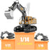 KASQERT 1:14 Boys,14 6 7 8 9 10 11 12 Remote Control Excavator Toys for Channel RC Digger Construction Toys