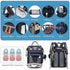 Backpack Jeryswet Baby Diaper Bags with Changing Station, Waterproof Large Capacity Diaper Bag for Moms Dads with USB