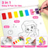 2 Pack Set 3 4 5 6 7 8 Paint with Water Coloring Books for Kids: Watercolor Painting Books for Ages Toddler Girl Boys