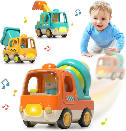 Baby Toys Push Cars for 1 2 3 Year Old Friction Powered