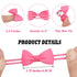 80PCS Tiny Hair Ties with Bows, Baby Bows Rubber Bands for Infants Toddlers Baby Girls Hair Accessories