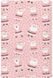 Mazeann Christmas Pink Santa Crib Sheets Soft Breathable Fitted Baby Crib Sheets Mattress