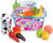 Sophia's 14 Piece Grocery Basket, Produce and Food Set for 18'' Dolls,