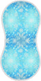 decor gift Cotton Burp Cloth Soft and Absorbent? Winter Snowflake Blue Baby Rags for