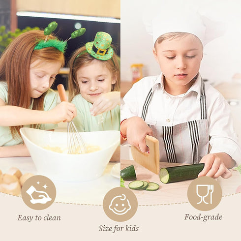 Set 14 Set, Promise Babe Kids Knife for Real Cooking and Baking, Pcs Food Grade Montessori Kitchen Tools, Toddler