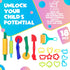 Clay and Play Dough Tools Six Piece Set - Ages 3 & Up (18pcs)