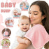 Hahafelt 6 Pack 20 10 Inch Pink Baby Burp Cloths for Boys and Girls Coral Fleece x Super Soft Burp Cloths with Organza