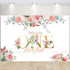 PYCALOW 1st 1st First Birthday Decorations Girl - Girl Decorations Include Balloon Garland Arch, Box, Backdrop, Hat