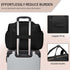 Fwkekye Diaper Bag Tote, Crossbody Large Travel Baby Bag for boys & Girls with Changing Pad & Pacifier Case, Black