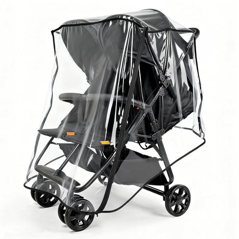 Rain Cover for Zoe Twin Double Stroller, Custom Fit Waterproof Stroller Rain