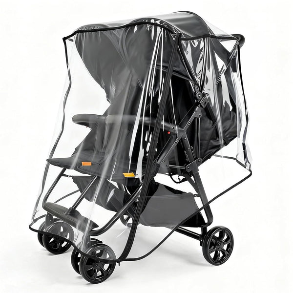 Rain Cover for Zoe Twin Double Stroller, Custom Fit Waterproof Stroller Rain
