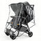 Rain Cover for Zoe Twin Double Stroller, Custom Fit Waterproof Stroller Rain