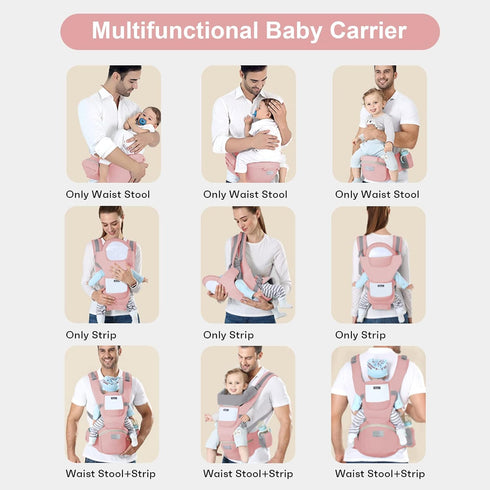 Baby Carrier Newborn to Toddler Baby Wrap Carrier with Hip Seat Kangaroo Carrier Toddler Infant Baby Holder for Men