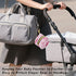 YETTASBIN Flamingos Portable Pacifier Holder Case with Metal Hook Buckle & Zipper for Diaper Bag and Stroller