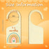 Set 7 Closet of Baby Dividers for Clothes Organizer from Newborn to Toddler Boho Baby Clothes Size Hanger Organizer