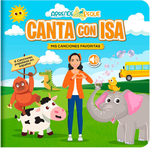 Aprende Peque Musical Sound Book for Toddlers 14 | Canta con Isa: Mis Canciones