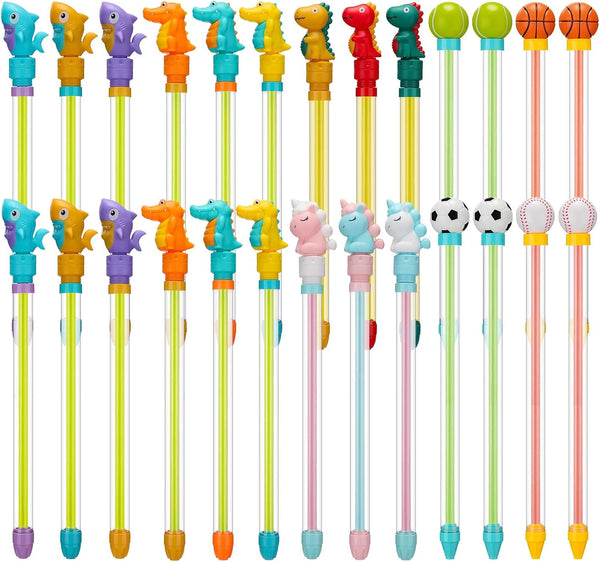 Leyndo 26 Pcs Water Guns Bulk, 14.9'' Summer Water Squirters for Kids Outdoor Swimming Pool Games