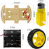 YIKESHU 4WD Smart Robot Car Chassis Kit - 2 Layer with Speed Encoder Battery Box for Kids Teens DIY